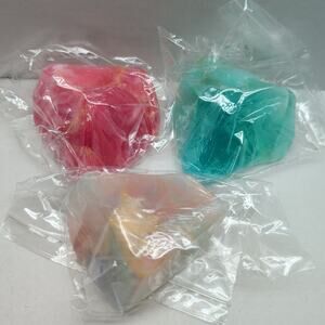 Lot Of 3 TS Pink Soap Rockettes White Opal Aquamarine Rhodochrosite 4oz Sealed